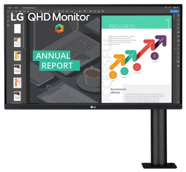 LG monitor IPS 27QN880 27" / 2560x1440 / 350cd/m2 / 5ms / DP / 2xHDMI / USB-C / repro 27QN880-B.AEU