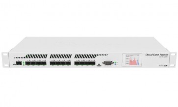 Mikrotik Cloud Core Router CCR1016-12S-1S+/ 2GB RAM/ 12x SFP/ 1x SFP+/ L6/ Rack mount 1U/ dual PSU/ dotykový LCD panel CCR1016-12S-1S+