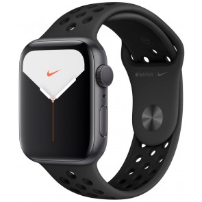 Apple Watch Nike Series 5 GPS, 44mm Space Grey Aluminium Case with Anthracite/Black Nike Sport Band mx3w2hc/a