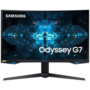 Samsung Odyssey G7/ 27"/ Prohnutý/ 2560x1440/ VA/ 1ms/ 350 cd/m2/ HDMI/ 2x DP/ USB hub/ PIVOT/ Černý LC27G75TQSRXEN