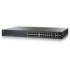 Cisco Switch S200-24FP 24x 10/100 PoE 180 W + 2x 1G combo/ WEB management/ Lifetime SF200-24FP-EU