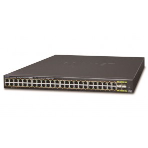 Planet GS-4210-48P4S PoE switch L2/L4, 48x 1000Base-T, 4x SFP, Web/SNMPv3, ext 10Mb/s, IEEE 802.3at-440W GS-4210-48P4S