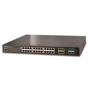 Planet SGS-5220-24P2X PoE switch 24x 1000Base-T,4x SFP,2x 10Gbit SFP+,stohování 10Gb, Web/SNMPv3,DDM, 440W SGS-5220-24P2X