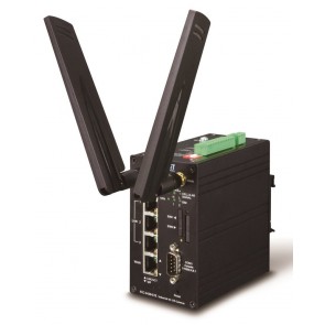 Planet ICG-2420-LTE IoT/M2M průmyslová brána, 1x WAN+3x LAN, 3x COM, I/O, VPN router, DIN, IP40, -20 až 75C ICG-2420-LTE-EU